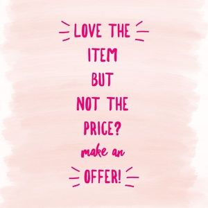 Love the item but not the price? Make an offer!
